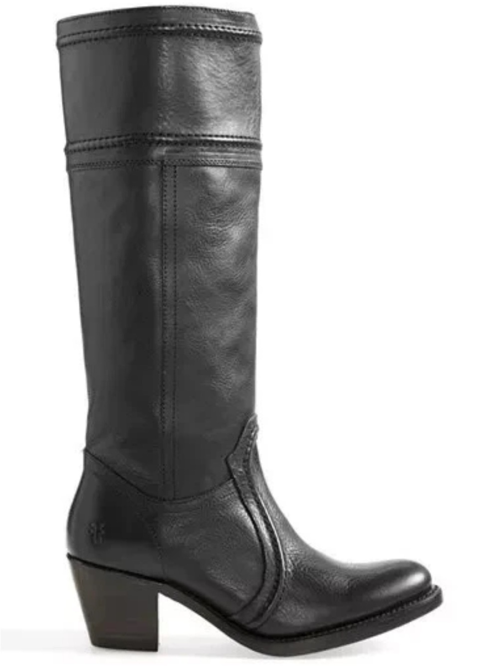 FRYE Jane Tall Black Leather Boots Size 10
